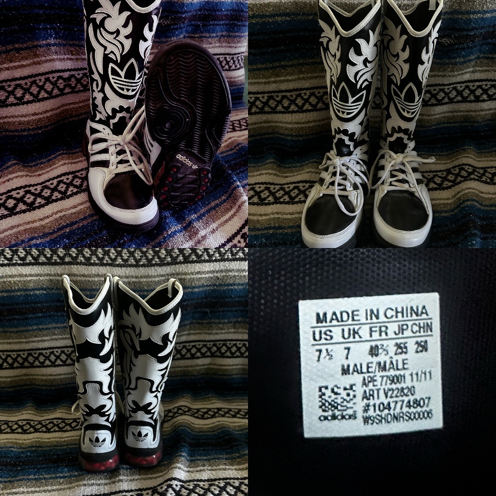 Jeremy Scott Cowboy Tennis Shoe Boots